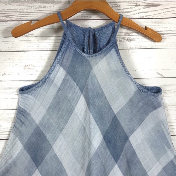 Cloth & Stone Sky Halter Top Anthropologie Medium
Checkered Blouse Boho Summer - Picture 3 of 9